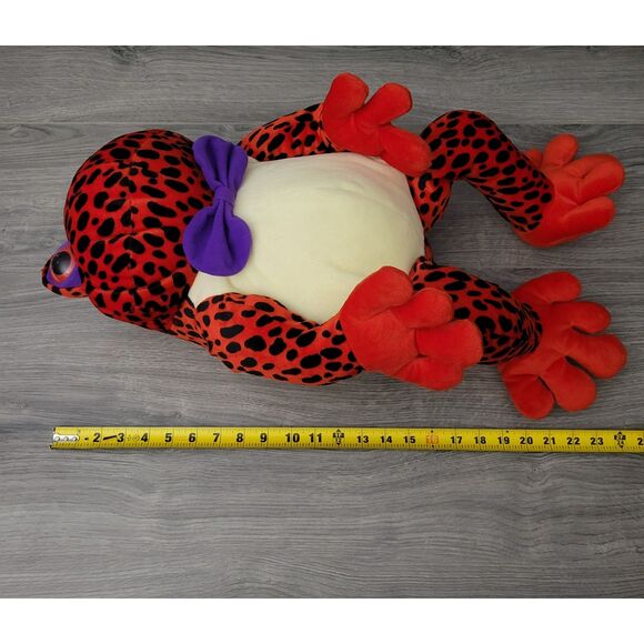VTG 1998 The 24K Co Frog Culture Special Effects Red Dart Poison Tree Frog Plush - Picture 9 of 12
